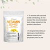 Vitamin D3 5000IU Plus K2, 2 in 1 Formula, Vitamin D3 with MK7 Vitamin K2, 300 Soft-Gels, Immune Vitamin Complex with Virgin Sunflower Seed Oil, Support Heart, Teeth & Joint Health, Easy to Swallow - Image 5