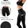 PHISOCKAT 2 Pack High Waist Yoga Pants with Pockets, Tummy Control Leggings, Workout 4 Way Stretch Yoga Leggings - Image 4