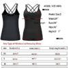 RUNNING GIRL Yoga Tank Tops for Women Built in Shelf Bra B/C Cups Strappy Back Activewear Workout Compression Tops - Image 7