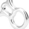 Hinzonek Bull Horn 8‑Shape Descender De Control Device Downhill Climbing 0 Climbing Supplies Rappelling Devices Descender de Control Device Stainless Steel Belay Device Bull Horn Shape Descender - Image 3