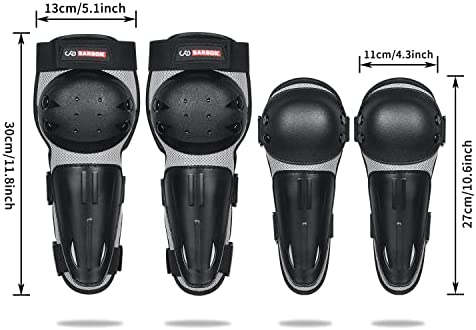Barbok Kids Dirt Bike Knee Pads Elbow Pads Youth Safety Anti-Collision Protective Gear for ATV Cycling Rollerblading Motorcycle Skateboard Scooter - Image 2