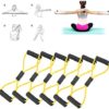 Exercise Band, Yoga Training Home Comfortable Gym TPE Fitness Bands for Body Strength for Body Stretching for Pilates Training for Competitive Activities - Image 5