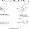 Firstlaw Fitness - 600 LBS Weight Limit - I-Beam Pull Up Bar - Straight Long Bar Grip Tape Made in The USA! - Image 7