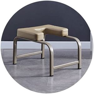 Yoga Handstand Handstand Chair Upside-Down Yoga Exercise Stretching Aids Fitness Equipment (Color : Beige, Size : 56 * 41 * 35cm)