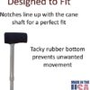 Cane Pad by Crutcheze Premium USA Made Comfort Pad for Walking Canes - Image 5
