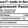 German Creatine - Pure Creapure, The Purest Creatine Monohydrate Available - 500g / 98 Servings - Image 2