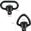 Bengor 4 Pack QD Sling Swivels, 1.25" Loop + D-Loop Quick-Disconnect Push Button for Two Point and Traditional Sling Swivel Mount Set - Image 4