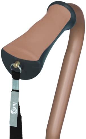 Hugo Mobility 731-852 Adjustable Quad Walking Cane with Small Base, Cocoa - Image 3