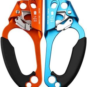 Paliston Climbing Hand Ascender for Rock Climbing Arborist (Right and Left) for 8~12 mm Rope