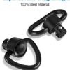 Bengor 4 Pack QD Sling Swivels, 1.25" Loop + D-Loop Quick-Disconnect Push Button for Two Point and Traditional Sling Swivel Mount Set - Image 3