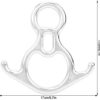 Hinzonek Bull Horn 8‑Shape Descender De Control Device Downhill Climbing 0 Climbing Supplies Rappelling Devices Descender de Control Device Stainless Steel Belay Device Bull Horn Shape Descender - Image 5