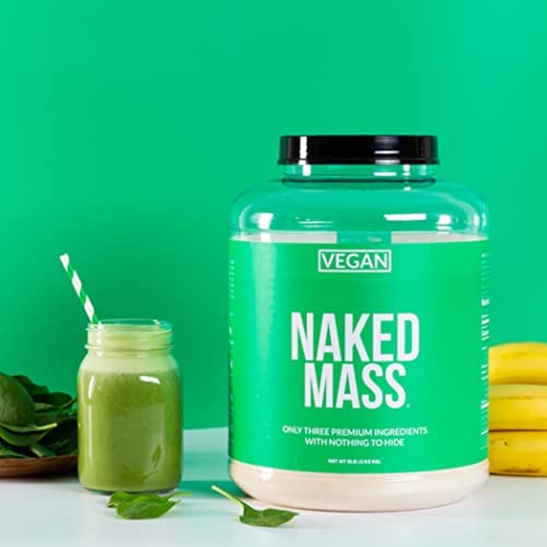 Naked Vegan Mass – Natural Vegan Weight Gainer Protein Powder – 8lb Bulk, GMO Free, Gluten Free, Soy Free & Dairy Free. No Artificial Ingredients – 1,230 Calories – 11 Servings - Image 7