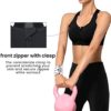 Yvette Zip Front Sports Bra - High Impact Sports Bras for Women Plus Size Workout Fitness Running - Image 4