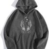 Women's Casual Hoodies Butterfly Long Sleeves Sweatshirts Top Fashion Butterfly Print Pullover Tops for Teen Girl - Image 2