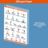 Workout Posters Gym Posters Exercise Posters for Home Gym Yoga Posters Wall Charts Body Shred Resistance Band Fitness Weight-loss Charts 17.4 x 26.6" - Image 6