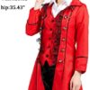 Women's lace Steampunk Jacket,Medieval Pirate Renaissance Goth Costume,Retro Victorian Vampire Tailcoat Vintage Frock Coat - Image 2