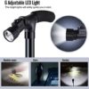 2-Pack LED Folding Walking Canes, Ohuhu Folding Walking Cane with LED Light, Adjustable Walking Stick with Carrying Bag for Fathers Mothers - Image 2