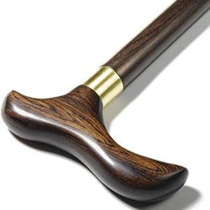 IMMMS Walking Cane -Natural Ebony Wood, Foldable, Heavy Duty, with Travel Bag - Handcrafted wooden cane, Canes for Men & Women, Walking Stick, Canes for Seniors & Adults Balance Fashionable and Strong