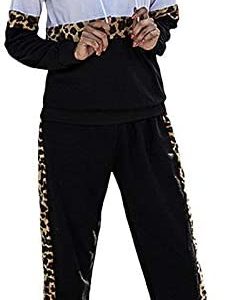 Women's 2 Piece Outfits Crewneck Long Sleeve Tops Long Sweatpants Jogging Suit Sweatsuits Tracksuits