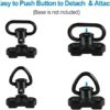 Bengor 4 Pack QD Sling Swivels, 1.25" Loop + D-Loop Quick-Disconnect Push Button for Two Point and Traditional Sling Swivel Mount Set - Image 6