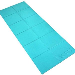 VViViD Foldable Thick PVC Padded Square Tile 6ft x 2ft Workout and Yoga Mat