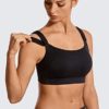SYROKAN Front Adjustable Sports Bras for Women High Impact Wirefree Comfort No Bounce Support Workout Running Bra - Image 2