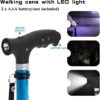 BeneCane Travel Adjustable Folding Canes and Walking Sticks for Men and Women - Led Light and Easy Grip Handle for Arthritis Seniors - Image 3