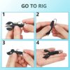 50 Pack Ned Rig Jig Hook Kits, Jig Heads for Soft Lures, Standard Fishing Jig Hooks, 3/8oz 1/8oz 1/6oz 1/4oz - Image 5