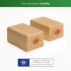 woodpower BalanceBlocks(Original & Contour) I Handstand Blocks & Yoga Block in One - Support Your Wrists During Bodyweight Training, Gymnastics, Acrobatics, Yoga and More (Pack of 2) - Image 7