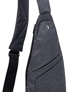TOLOG Sling Bag Anti-Thief Crossbody Personal Pocket Bag Lightweight Chest Shoulder Backpack for Travel Hiking (Dark Grey)