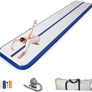 GLANT Air Mat Tumble Track AirSpot - Gymnastics Training Springboard - Round Inflatable Springboard