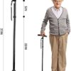 TigerBoss Foldable Ergonomic Walking Cane Crutch for Men & Women, with LED Light, Collapsible Lightweight Adjustable Aluminum Portable Hand Walking Stick with T Handles - Great Balancing Mobility Aid - Image 7