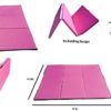 Athletic Bar Gymnastics Kip Bar Horizontal Bar + 4x6 Tumble Mat Professional Junior Gymnastic Training High Bar Asymmetric Bar 13 Level Height Adjustable Expandable 3 to 5 FT Indoor Outdoor Use (Pink) - Image 3