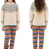 TODDOR 1 Pack Girls Winter Thick Leggings Warm Cotton Fleece Lined Leggings Kids Ankle Length Printed Stretch Pants - Image 5