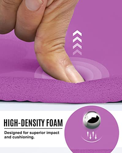 IUGA Yoga Knee Pads Cushion Non-Slip Knee Mat for Elbows Wrist Pain in Yoga Planks Floor Exercises Portable Extra-thick Cushioning 24''x9''x0.6'' - Image 2