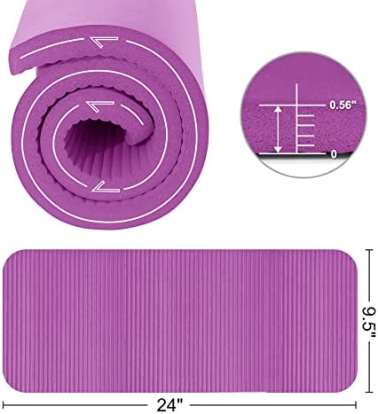 IUGA Yoga Knee Pads Cushion Non-Slip Knee Mat for Elbows Wrist Pain in Yoga Planks Floor Exercises Portable Extra-thick Cushioning 24''x9''x0.6'' - Image 4