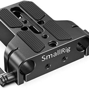 SmallRig Camera Base Plate with Rod Rail Clamp, Baseplate for Sony A6500 A6600 A6300, for Panasonic GH5 GH6, for Sony A7 Series, for Canon R5 R6, Both for Cameras & Cages - 1674