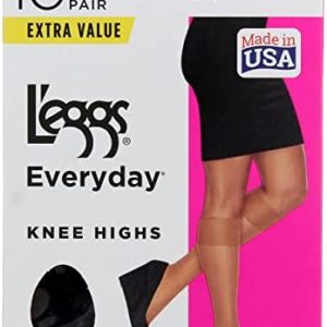 L'eggs Women's Everyday Knee Highs