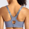 SYROKAN High Impact Sports Bras for Women Underwire High Support Racerback No Bounce Workout Fitness Gym - Image 2