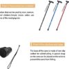 BigAlex Walking Cane,Adjustable Walking Cane,Flexible,Lightweight,Adjustable, Portable Hand Walking Stick - Balancing Mobility Aid - Sleek, Comfortable T Handles for Men for Women(Blue) - Image 4
