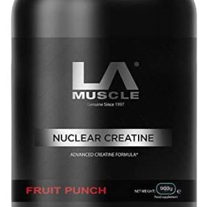 LA MUSCLE Nuclear Creatine - Super-Micronised Creatine Monohydrate, Fruit Punch, 900g