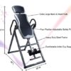 ATAAY Inversion Table,Fitness Equipment Inversion Table Steel Gravity AB Inversion Exercise Bench for Ease Back Neck Pain,Home Gym Fitness Training Machine - Image 2