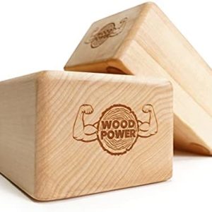 woodpower BalanceBlocks(Original & Contour) I Handstand Blocks & Yoga Block in One - Support Your Wrists During Bodyweight Training, Gymnastics, Acrobatics, Yoga and More (Pack of 2)