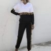 Women's 2 Piece Outfits Crewneck Long Sleeve Tops Long Sweatpants Jogging Suit Sweatsuits Tracksuits - Image 3