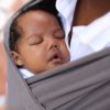 Sleepy Wrap Baby Wrap Carrier for Newborns - Baby Carrier for Newborn to Toddler up to 35 lbs - Hands Free Stretchy Ergo Sling (Dark Grey) - Image 6