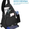 WATERFLY Sling Bag Crossbody Backpack: Over Shoulder Daypack Casual Cross Chest Side Pack - Image 4