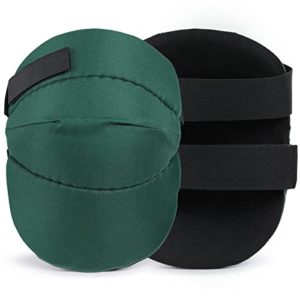 Soudittur Gardening Knee Pads for Women Men, Thick Foam Cushion & Adjustable Straps, Soft Knee Pads for Work, Cleaning Floors, Gardening, Household Chores, Roofing (1 Pair, Green)