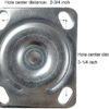 KUANMIN Heavy Duty Casters, 6 inch Steel Plate Rubber Wheel Ball Bearing Heavy Duty Industrial Casters, Swivel Caster Wheel - Image 5