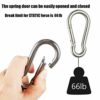 MFOREVER 30 Pack Spring Snap Hook 304 Stainless Steel Carabiner Camping Hiking Traveling Fishing, Small Carabiners for Dog Leash Harness (1.57 inch-30pack) - Image 3