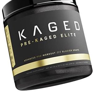 Pre Workout Powder; Pre-KAGED Elite Preworkout for Men & Women, High Stimulant for Workout Energy, Focus & Pumps; Premium L-Citrulline, Beta Alanine, Creatine, & 388mg of Caffeine, Glacier Grape